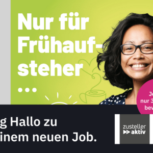 Zeitungszusteller (m/w/d) in Teilzeit / Minijob, Zeitungszusteller/in, Prospektverteiler/in, Briefträger/in, Postbote/-botin