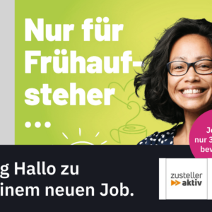 Zeitungszusteller (m/w/d) in Teilzeit / Minijob, Briefzusteller/in, Postbote/-botin, Prospektverteiler/in, Kurier/in