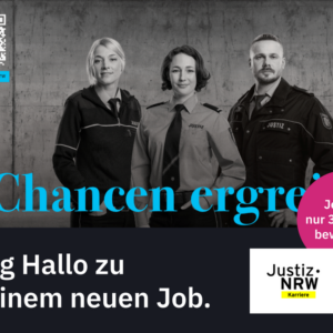 Beamtin / Beamter (m/w/d) im Allgemeinen Vollzugsdienst, Justizvollzugsbeamt(er/in), Justizvollzugsbeamter/in (mittlerer Dienst), JVA-Beamter/in