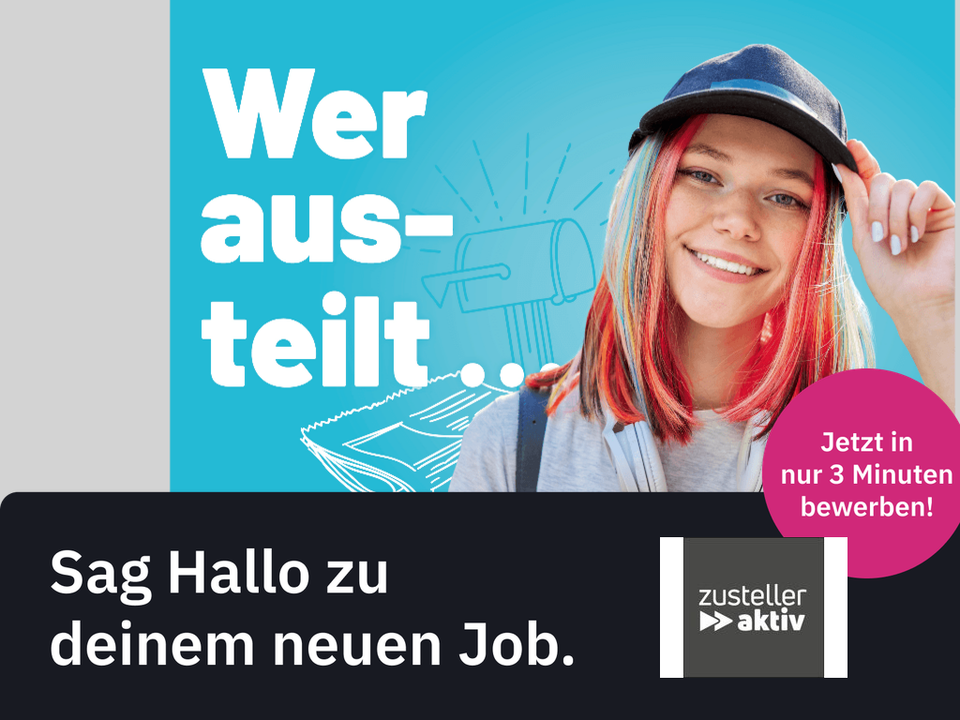 Zusteller Wochenblatt (m/w/d) (ZustellerAktiv - Schwarzwald) *13.9 EUR/Stunde*