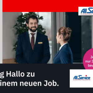Sicherheitsmitarbeiter Flughafen (m/w/d) (All Service Sicherheitsdienste)