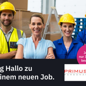 Staplerfahrer (m/w/d) (Primus Personaldienstleistungen)