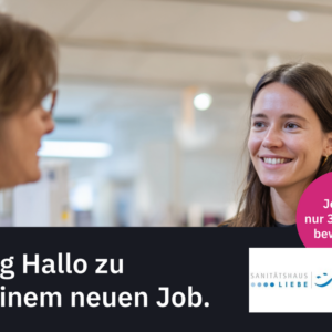 Verkäuferin / Medizinische Fachkraft / Beraterin (m/w/d), Sanitätsfachverkäufer/in, Fachverkäufer/in Sanitätsfachhandel