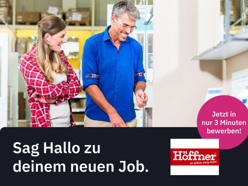 Verkäufer Badmöbel (m/w/x), Möbelverkäufer/in, Einrichtungsfachberater/in, Küchenverkäufer/in