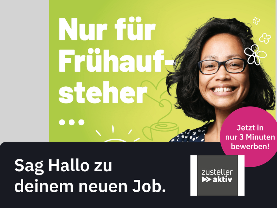 Zeitungszusteller (m/w/d) in Teilzeit / Minijob, Zeitungszusteller/in, Prospektverteiler/in, Briefzusteller/in, Postbote/-botin