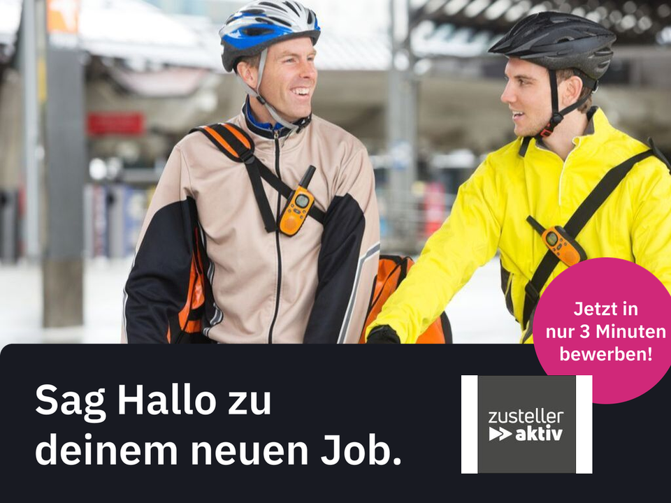 Zeitungszusteller (m/w/d) in Teilzeit / Minijob, Zeitungszusteller/in, Prospektverteiler/in, Postbote/-botin, Kurier/in
