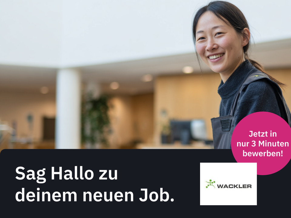 Vorarbeiter Teilzeit Reinigung (m/w/d) (Wackler Group)