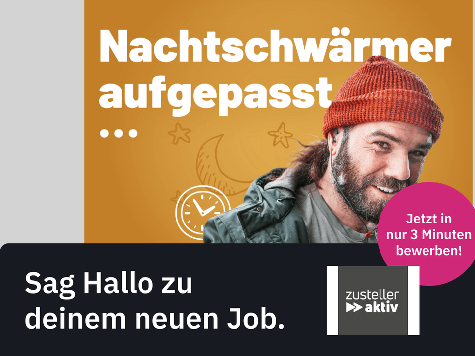 Zeitungszusteller (m/w/d) in Teilzeit / Minijob, Zeitungszusteller/in, Prospektverteiler/in, Briefträger/in, Postbote/-botin