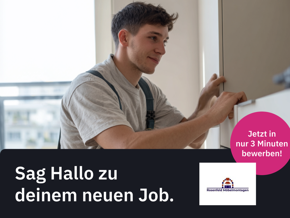 Ausbildung Fachkraft (m/w/d) Umzugsserv. (Jan Rosenfeld Küchenmontage) *700 - 1100 EUR/Monat*